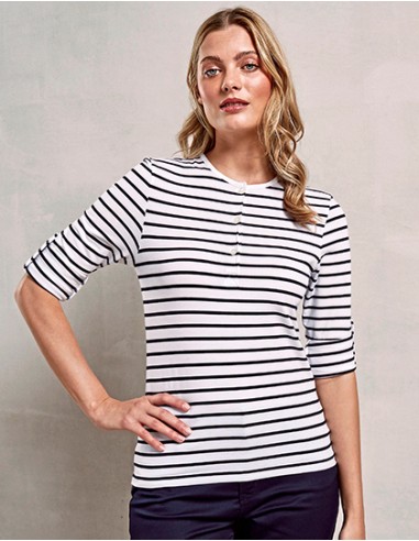 P-PR318-Womens Long-John Roll Sleeve Tee